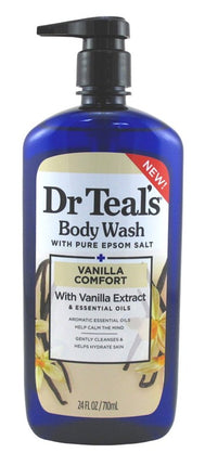 Dr Teals Body Wash Vanilla Comfort W/Vanilla Extract 24oz