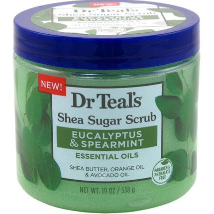 Dr Teals Shea Sugar Scrub Eucalyptus/Spearmint 19oz Jar
