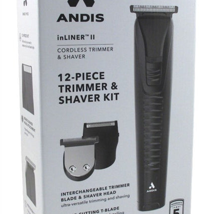 Andis Trimmer & Shaver Inliner Ii Cordless 12 Piece