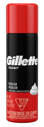 Gillette Foamy Shave Cream Regular 2oz (12 Pieces)