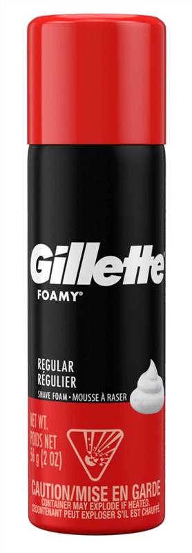 Gillette Foamy Shave Cream Regular 2oz (12 Pieces)