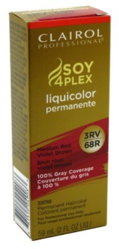 Clairol Liquicolor Permanent Haircolor 3Rv/68R Medium Red Violet Brown 2oz