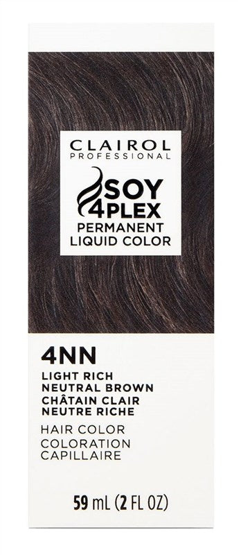 Clairol Liquicolor Permanent Haircolor 4Nn Gray Buster Lt. Rich Neu. Brown 2oz