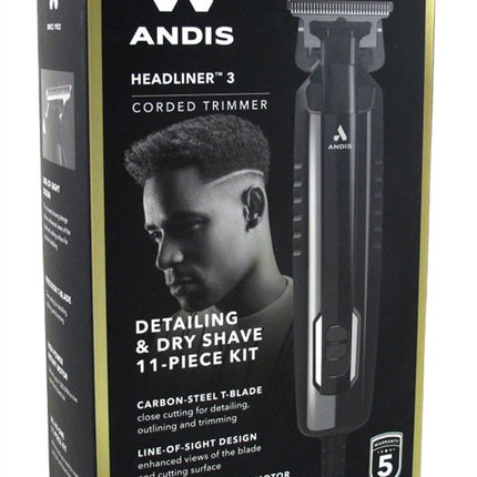 Andis Trimmer Headliner-3 11-Piece Kit Corded