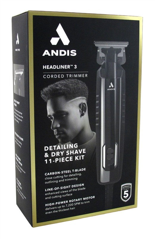 Andis Trimmer Headliner-3 11-Piece Kit Corded