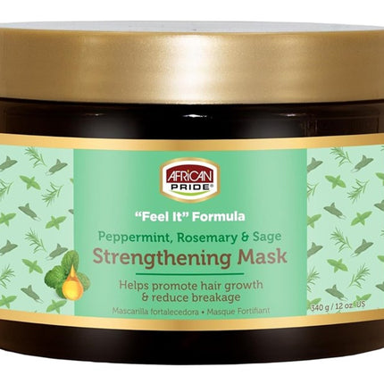 African Pride Feel It Formula Strengthening Mask 12oz Jar