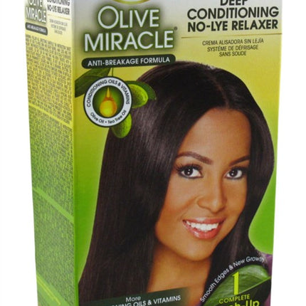 African Pride Olive Miracle No -Lye Relaxer Super 1 Touch-Up