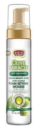 African Pride Olive Miracle Foam Setting Mousse 8.5oz