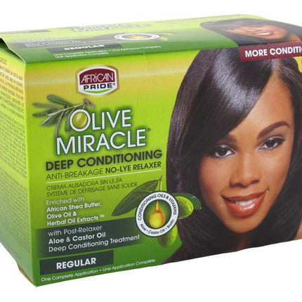 African Pride Olive Miracle No -Lye Relaxer Regular