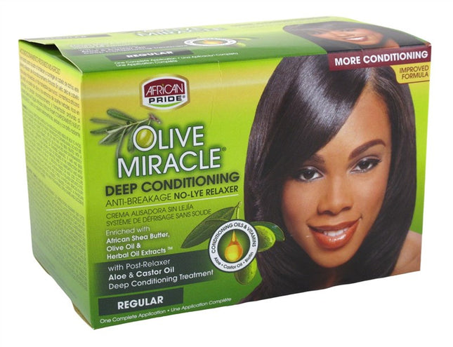 African Pride Olive Miracle No -Lye Relaxer Regular