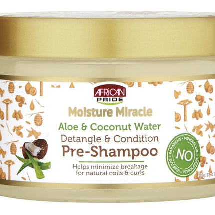 African Pride Pre-Shampoo Aloe & Coconut Water 12oz