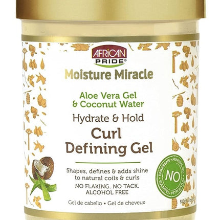 African Pride Curl Defining Gel Aloe & Coconut Water 18oz