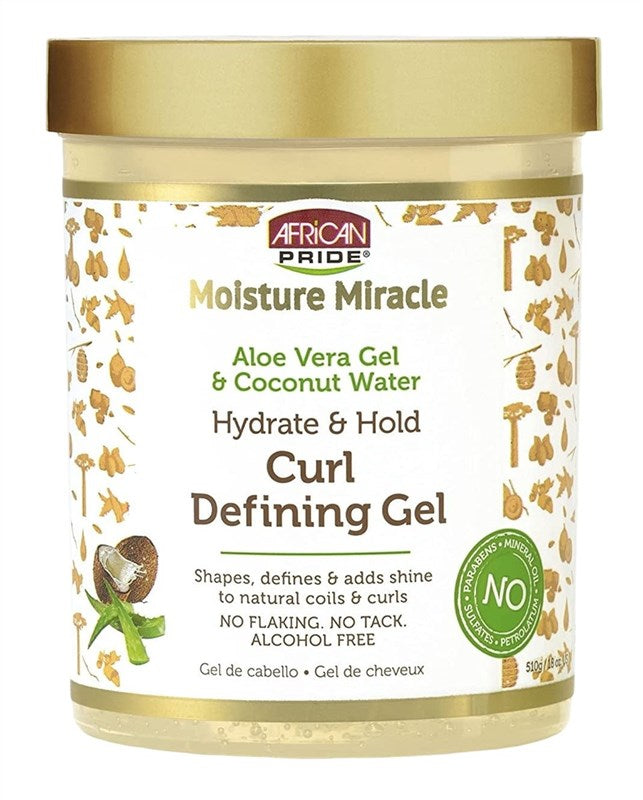 African Pride Curl Defining Gel Aloe & Coconut Water 18oz