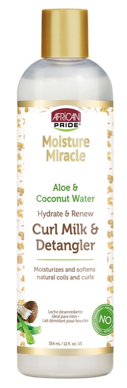 African Pride Curl Milk & Detangler Aloe/Coconut 12oz