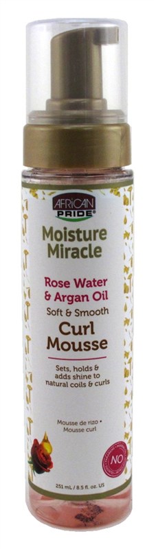 African Pride Curl Mousse Rose Water & Argan Oil 8.5oz