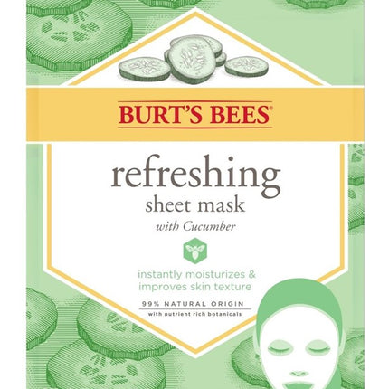 Burts Bees Sheet Mask Refreshing Cucumber (6 Pieces)