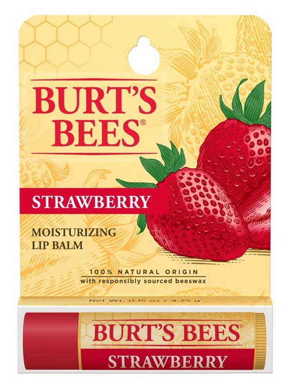 Burts Bees Lip Balm Moisturize Strawberry (6 Pieces)
