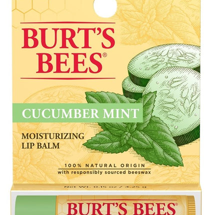 Burts Bees Lip Balm Moisturize Cucumber Mint (6 Pieces)