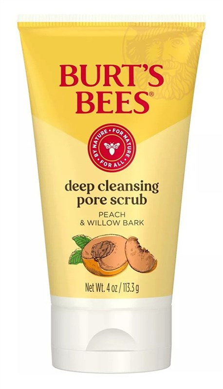 Burts Bees Deep Cleansing Pore Scrub Peach & Willow Bark 4oz