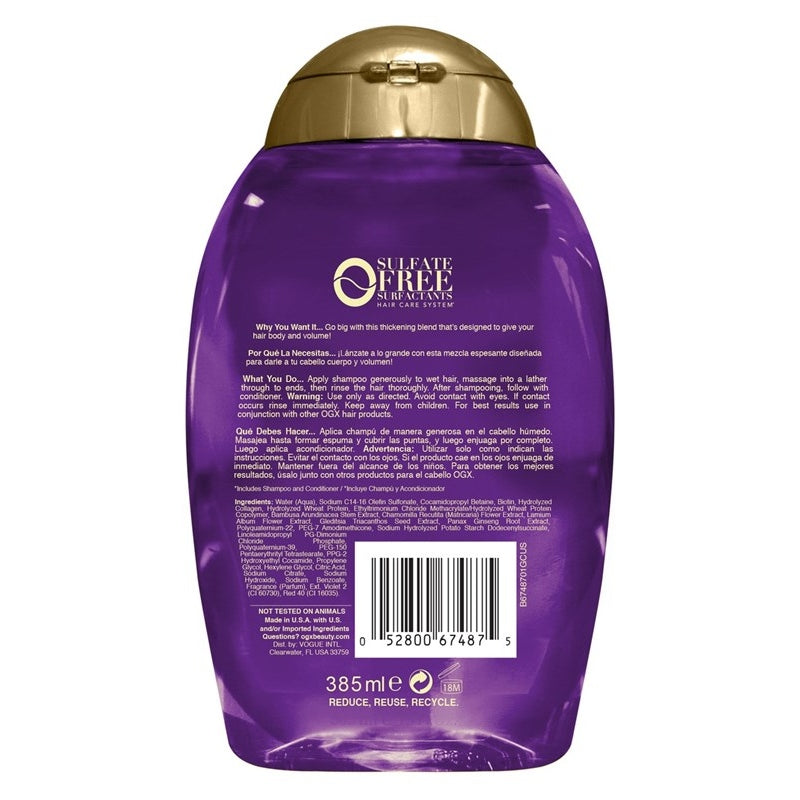 Ogx Shampoo Biotin & Collagen Extra Strength 13oz