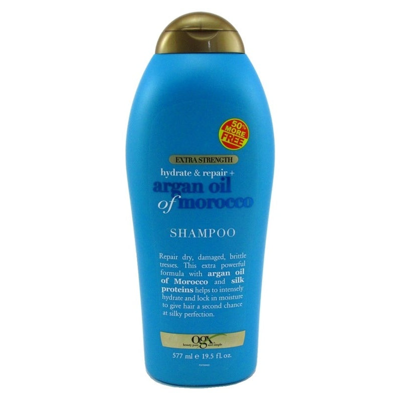 Ogx Shampoo Argan Oil Of Morocco X-Str 19.5oz Bonus