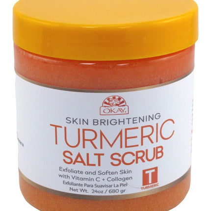 Okay Turmeric Salt Scrub 24oz Jar