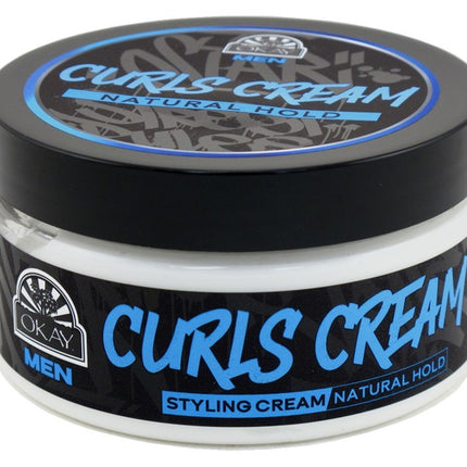 Okay Men Curls Cream Styling Natural Hold 7.25oz