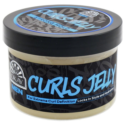 Okay Men Curls Jelly Extreme Curl Definition Strong Hld 7oz