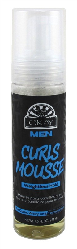 Okay Men Curls Mousse Weightless Hold 7.5oz