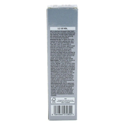 Wella Color Charm Creme Toner #T12 Silver Mist 2oz