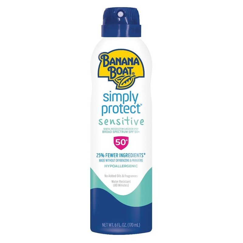 Banana Boat Spf#50+ Simply Protect Sensitive 6oz Spray