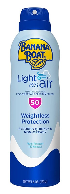 Banana Boat Spf#50+ Light As Air 6oz Spray