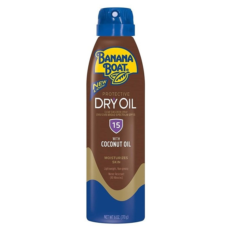 Banana Boat Spf#15 Dry Oil With Coconut Oil Spray 6oz