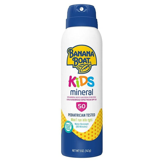 Banana Boat Spf#50 Kids 100% Mineral Lotion Spray 5oz