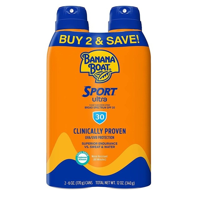 Banana Boat Spf#30 Sport Ultra Spray Twin Pack 6oz