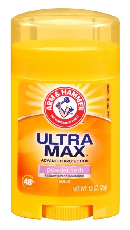 Arm & Hammer Deodorant 1oz Solid Ultra Max Powder(12 Pieces)