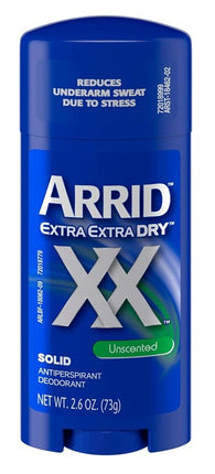 Arrid Deodorant 2.6oz Solid Xx Unscented