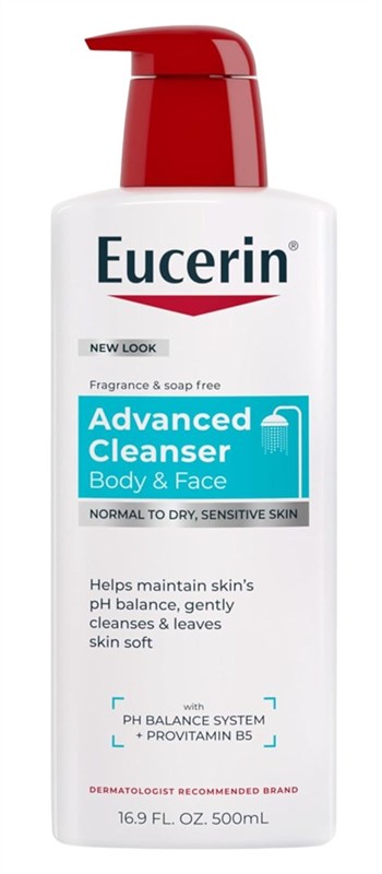 Eucerin Advanced Cleansing Body & Face Cleanser 16.9oz