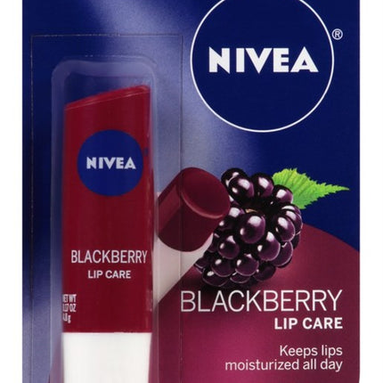 Nivea Lip Care Blackberry 0.17oz Carded (6 Pieces)