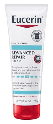 Eucerin Cream Advanced Repair 8oz Dry Skin Tube