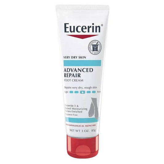 Eucerin Cream Advanced Repair Foot 3oz Tube