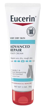 Eucerin Cream Advanced Repair Foot 3oz Tube