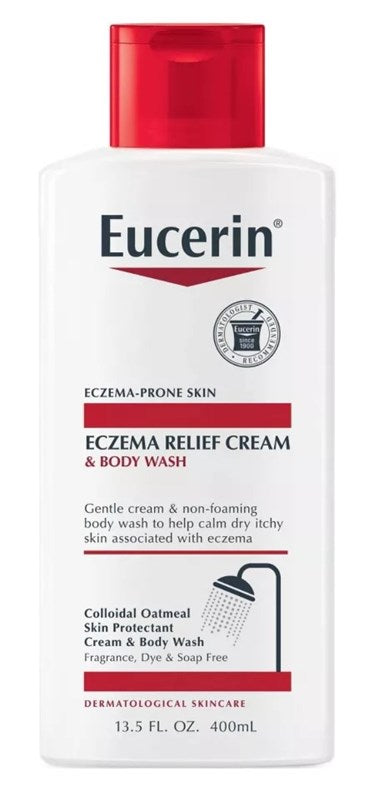Eucerin Cream Eczema Relief & Body Wash 13.5oz