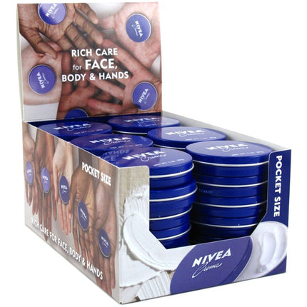 Nivea Creme Moisturizing 1oz Tin (36 Pieces)