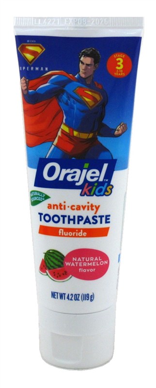 Orajel Kids Toothpaste Superman Watermelon 4.2oz