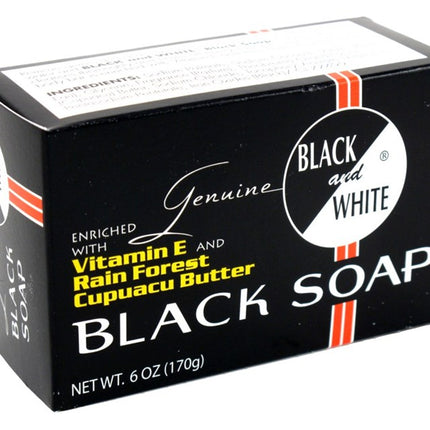 Black & White Black Soap With Vitamine & Cupuacu Butter 6oz