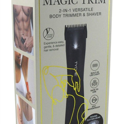 Tyche Magic Trim Body Trimmer/ Shaver 2-In-1 Battery Black