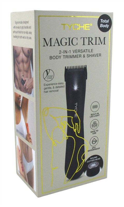 Tyche Magic Trim Body Trimmer/ Shaver 2-In-1 Battery Black
