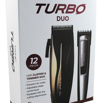 Tyche Turbo Hair Clipper & Trimmer Duo 12 Piece Kit