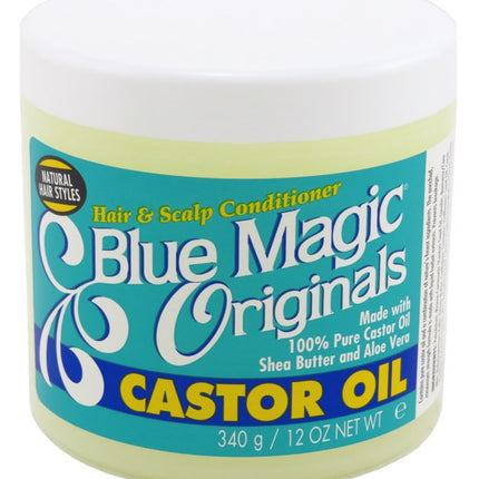 Blue Magic Castor Oil Hair & Scalp Conditioner 12oz Jar